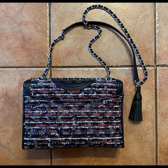 TORY BURCH FLEMING TWEED CONVERTIBLE SHOULDER BAG - Picture 6 of 13